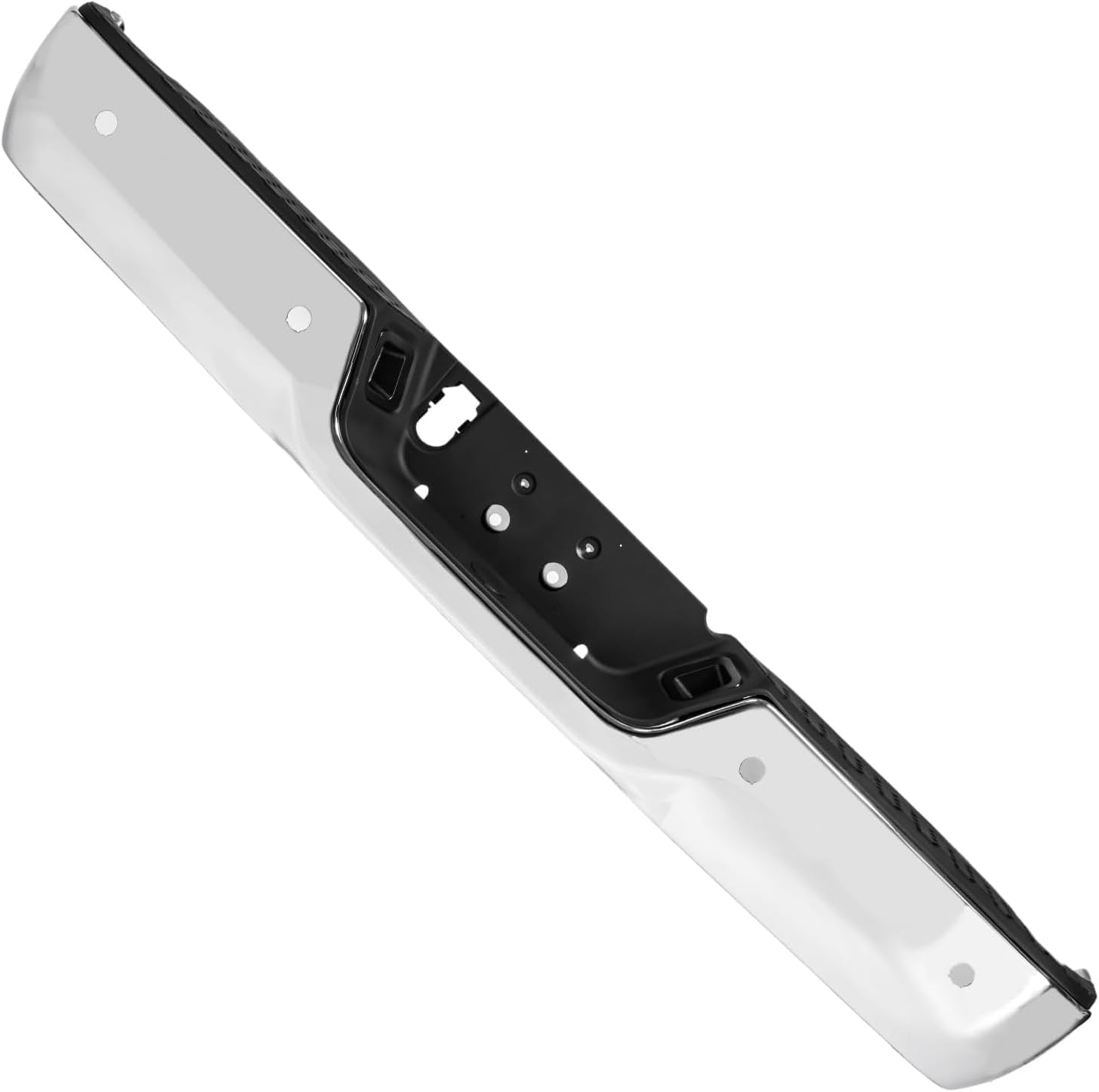 Rear Bumper Chrome Steel With Pad Provision/Without Mounting Bracket Direct Replacement Compatible With 2009-2018 Dodge Ram 1500/2010-2012 2500/3500 CH1103122 68049769AB-PFM