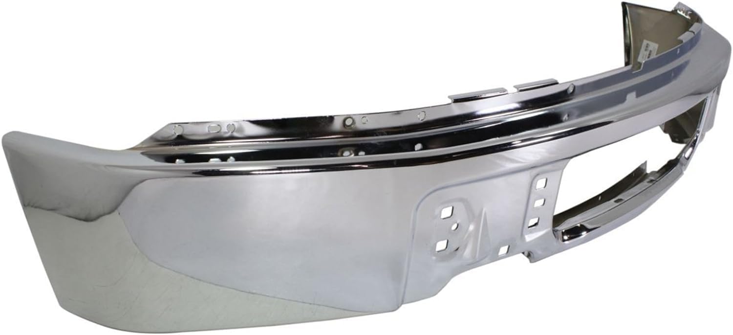 Front Bumper Face Bar Chrome Steel Direct Replacement Compatible With 2009-2014 Ford F-150 FO1002412 9L3Z17757A