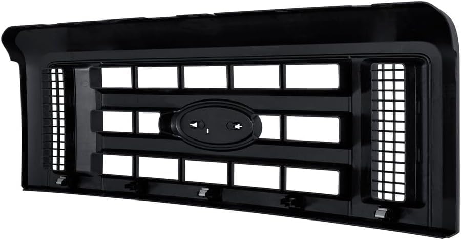 Front Grille Painted Black Shell And Insert Direct Replacement Compatible With 2008-2021 Ford Econoline Van FO1200509 8C2Z8200B