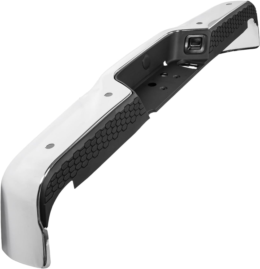 Rear Bumper Chrome Steel With Pad Provision/Without Mounting Bracket Direct Replacement Compatible With 2009-2018 Dodge Ram 1500/2010-2012 2500/3500 CH1103122 68049769AB-PFM