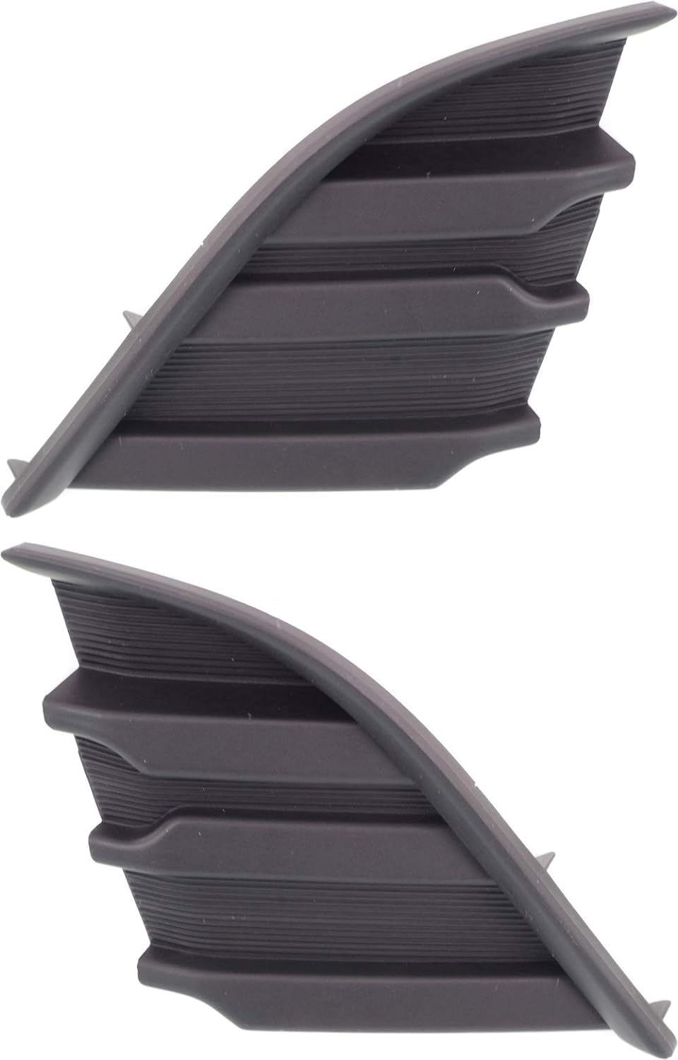 Set Of 2 Front Bumper Grille Textured Left Driver & Right Passenger Side Direct Replacement Compatible With 2014-2016 Scion tC SC1039103 SC1038103 5212721080 5212821080