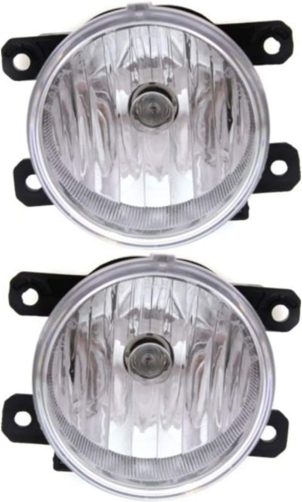 Front Bumper Cover Primed + Grille With Chrome Trims + Fog Lamps + Head Lights Left Driver And Right Passenger Side Direct Replacement Compatible With 2013-2015 Subaru XV Crosstrek