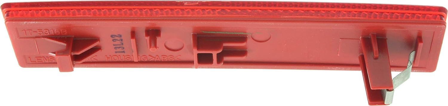Rear Bumper Face Bar Reflector Light Left Driver Side Direct Replacement Compatible With 2006-2008 Honda Pilot HO1184102 33555S9VA11