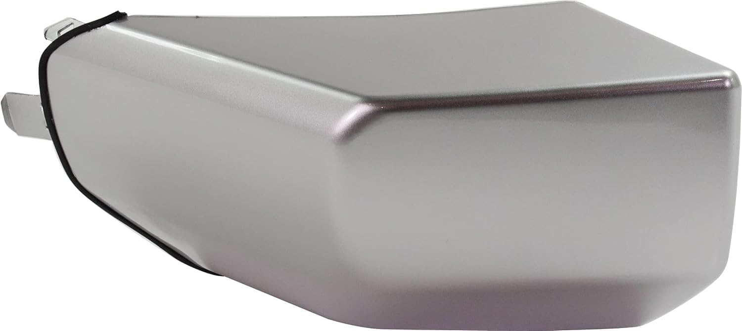 Set Of 2 Front Bumper End Painted Silver Left Driver & Right Passenger Side Direct Replacement Compatible With 2007-2014 Toyota FJ Cruiser TO1005174 TO1004174 5242235030 5242335020