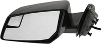 Set Of 2 Front Power Mirror Manual Folding Heated Primed Left Driver & Right Passenger Side Direct Replacement Compatible With 2009-2017 Chevrolet Traverse GM1320383 GM1321383