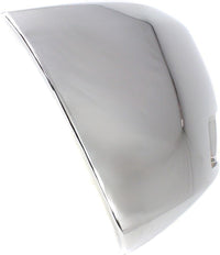 Front Bumper End Cap With Fog Light Hole Chrome Plastic Right Passenger Side Direct Replacement Compatible With 2007-2012 Chevrolet Silverado 2500 HD 3500 HD GM1017108 15839252