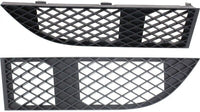 Set Of 2 Front Bumper Outer Grille Textured Plastic Left Driver & Right Passenger Side Direct Replacement Compatible With 2005-2008 BMW 7-Series BM1039116 BM1038116 51117135564