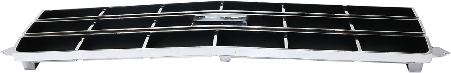 Front Grille Chrome Shell With Painted Black Insert Direct Replacement Compatible With 1983-1990 Chevrolet S10 Blazer / 1982-1990 Pickup GM1200370 14067219