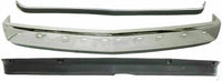 AUTOS PARTS PLUS Front Bumper Face Bar Chrome Steel + Molding Impact Strip + Lower Valance Air Deflector Primed Direct Replacement Compatible With 1988-2000 Chevrolet C/K Series GM1002802 GM1057127
