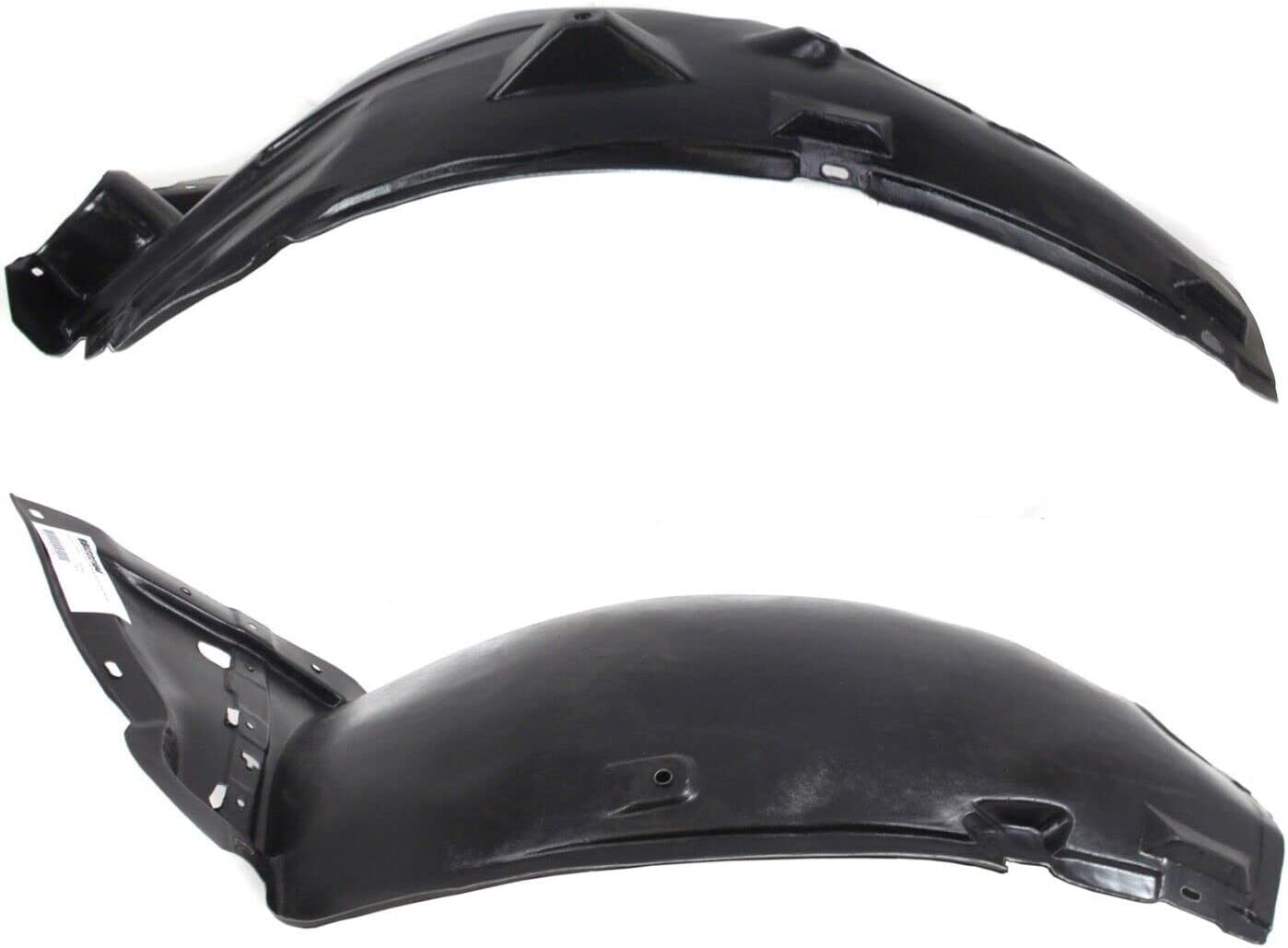 Set Of 2 Front Section Fender Liner Left Driver & Right Passenger Side Direct Replacement Compatible With 2007-2008 Infiniti G35 / 2010-2013 G37 / 2011-2012 G25 / 2015 Q40 IN1249119