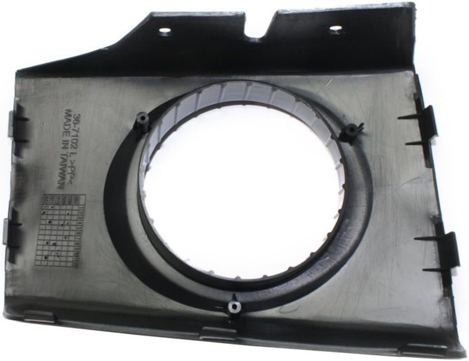 Front Fog Light Molding Primed Right Passenger Side Direct Replacement Compatible With 2005-2009 Hyundai Tucson HY2599100 865582E000