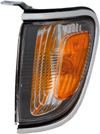 Front Corner Lights Assembly With Chrome Trim Left Driver Side Direct Replacement Compatible With 2001-2004 Toyota Tacoma TO2520161 8162004080