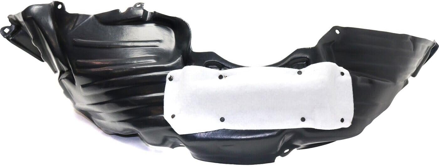 Front Fender Liner With Insulation Foam & Extension Sheet Left Driver Side Direct Replacement Compatible With 2011-2020 Toyota Sienna TO1248167 TO1248230 5380608020 5380608040