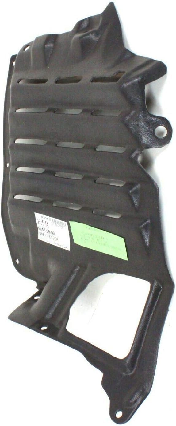 Front Section Fender Liner Right Passenger Side Direct Replacement Compatible With 1999-2000 Mazda Miata MA1251111 NC1056132E