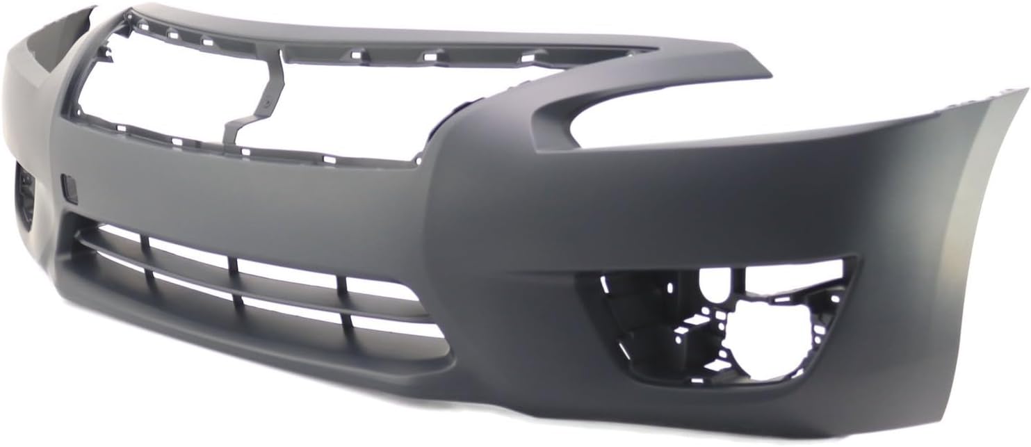 Front Bumper Cover Primed with Fog light Holes Direct Replacement Compatible With 2013-2015 Nissan Altima SL S SV Sedan NI1000285 620223TA0H