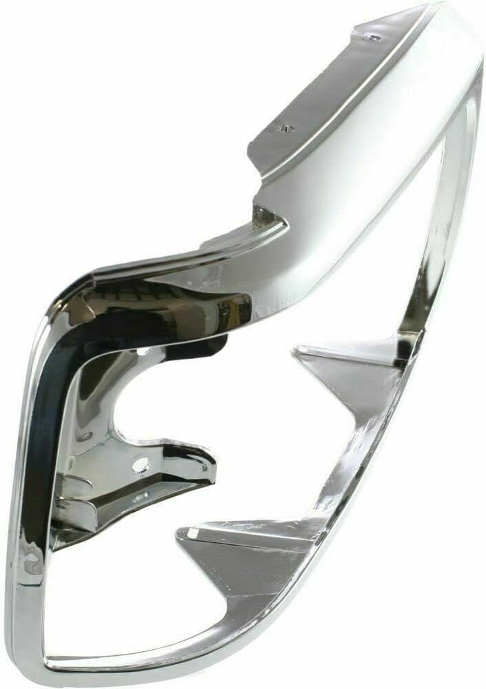 Front Head Light Door Bezel Chrome Steel Right Passenger Side Direct Replacement Compatible With 1992-1997 Ford F-Series FO2513131 F2TZ13064C