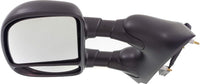 Front Power Mirror Manual Folding Non-Heated Textured Left Driver Side Direct Replacement Compatible With 2009-2014 Ford E-Series FO1320329 9C2Z17683CA