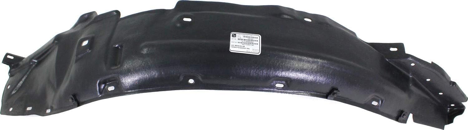 Front Fender Liner Right Passenger Side Direct Replacement Compatible With 2002-2005 Acura NSX AC1249114 74101SL0030