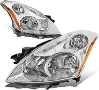 Front Bumper Primed + Grille Chrome Shell & Black Insert + Head Lights + Fog Lamp Molding Left Driver & Right Passenger Side Direct Replacement Compatible With 2010-2012 Nissan Altima
