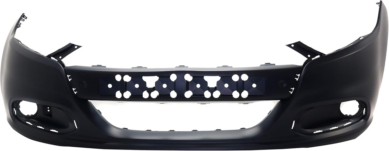 Front Bumper Cover Primed Without Tow Hook Holes Direct Replacement Compatible With 2013-2016 Dodge Dart CH1000A29 1TS71TZZAE