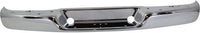 Rear Bumper Face Bar Chrome Steel Without Mounting Bracket & Object Sensor Holes Direct Replacement Compatible With 1996-2023 GMC Savana/Chevrolet Express 1500 2500 3500 GM1102397