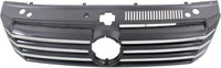 Front Grille Primed Shell and Insert Plastic Direct Replacement Compatible With Volkswagen Passat 2012-2015 VW1200153 561853651COQE