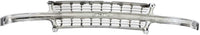 Front Grille Chrome Shell With Cross Bar Insert Direct Replacement Compatible With 2000-2006 Chevrolet Tahoe/Chevrolet Suburban GM1200442 88968934