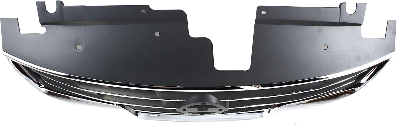 Front Grille Chrome Shell & Primed Insert Direct Replacement Compatible With 2010-2012 Nissan Altima NI1200236 62070ZX00A