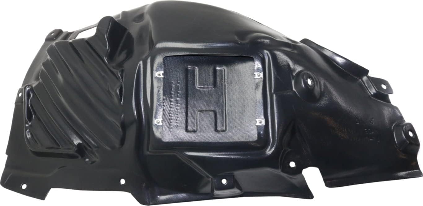 Front Fender Liner Middle Section Left Driver Side Direct Replacement Compatible With 2014-2019 BMW 3-Series GT BM1248154 51717288909