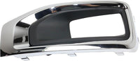 Front Fog Light Molding Primed With Chrome Bezel Left Driver Side Direct Replacement Compatible With 2015-2020 GMC Yukon/XL GM1038187 22936426