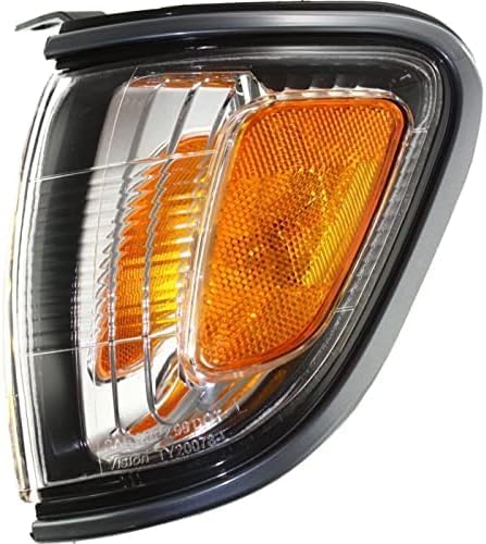 Set Of 2 Front Corner Light Assembly Plastic Left Driver & Right Passenger Side Direct Replacement Compatible With 2001-2004 Toyota Tacoma TO2521160 TO2520160 8161004070 8162004070