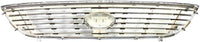 Front Grille Chrome Shell And Primed Insert Plastic Direct Replacement Compatible With 2006-2008 Kia Magentis/Optima KI1200122 863502G100