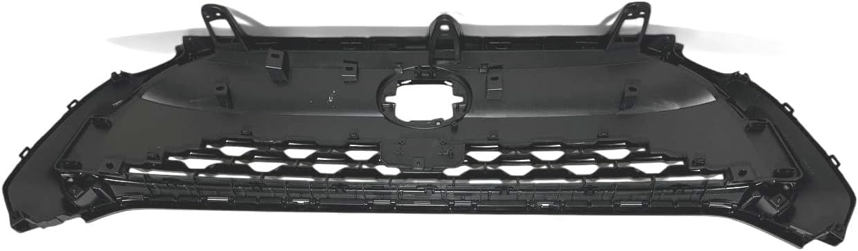 Front Bumper Cover + Upper Grille Mesh Black + Lower Valance Center Molding Primed Direct Replacement Compatible With 2022-2024 Toyota Corolla Cross XLE