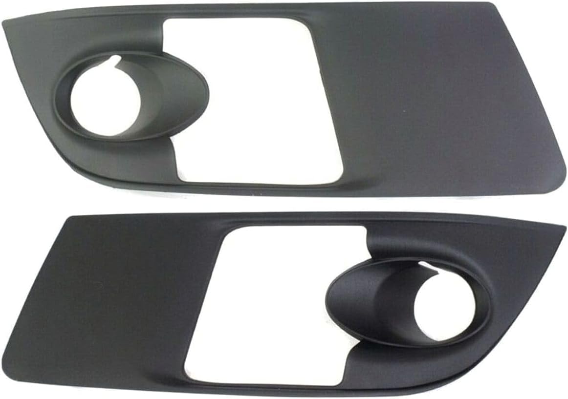 Set Of 2 Front Fog Light Molding Primed Left Driver & Right Passenger Side Direct Replacement Compatible With 2007-2010 Saturn Outlook GM1039107 GM1038107 15947966 15947965