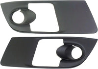 Set Of 2 Front Fog Light Molding Primed Left Driver & Right Passenger Side Direct Replacement Compatible With 2007-2010 Saturn Outlook GM1039107 GM1038107 15947966 15947965