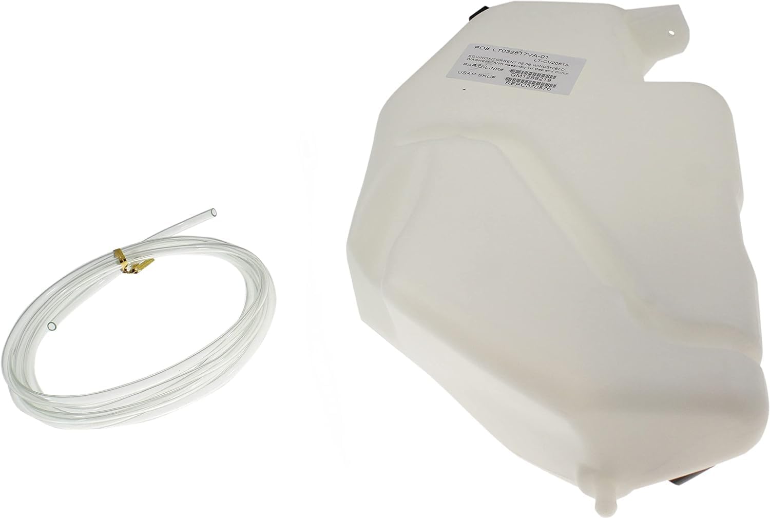 Washer Reservoir Windshield Assembly With Cap & Pump Direct Replacement Compatible With 2005-2006 Chevrolet Equinox GM1288219 15822676-PFM