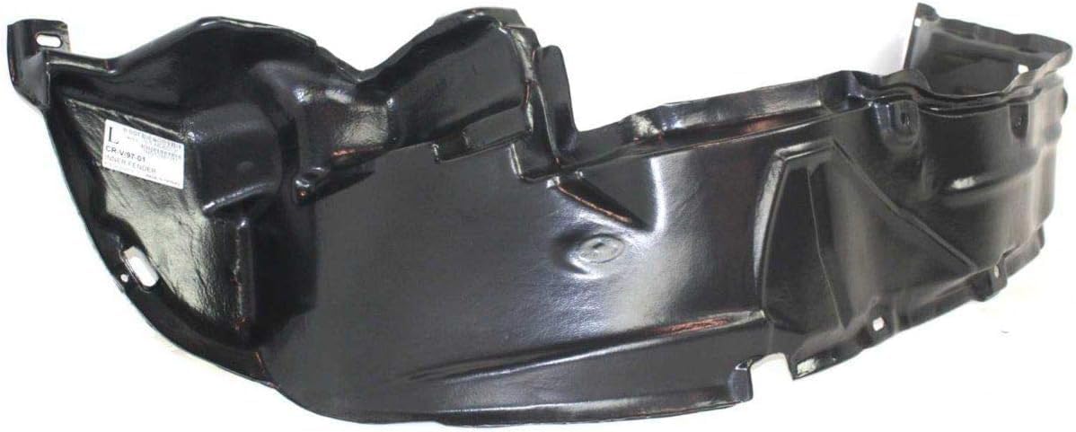 Front Fender Liner Left Driver Side Direct Replacement Compatible With 1997-2001 Honda CR-V HO1248105 74151S10020