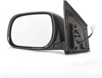 Front Power Mirror Manual Folding Non-Heated Primed Left Driver Side Direct Replacement Compatible With 2006-2008 Toyota RAV4 TO1320234 8794042810