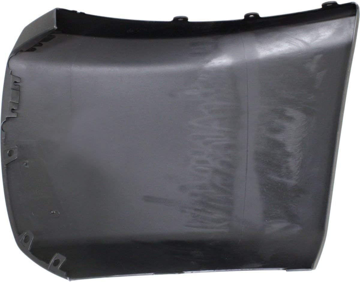 Front Bumper End Cap Primed Right Passenger Side Direct Replacement Compatible With 2007-2013 Chevrolet Silverado 1500 GM1017103 15891691