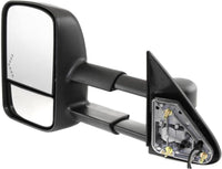 Set Of 2 Front Power Towing Mirror Manual Folding Heated Textured Left Driver & Right Passenger Side Direct Replacement Compatible With 2003-2006 Chevrolet Silverado/GMC Sierra