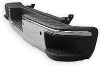 Rear Bumper Assembly Chrome Steel With Sensor Holes & Corner Hole Direct Replacement Compatible With 2014-2018 Chevrolet Silverado/GMC Sierra 1500 Pickup GM1103175 GM1103179