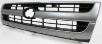 AUTOS PARTS PLUS Front Grille Silver Shell With Painted Black Insert + Headlights + Corner Lamps Assembly Left Driver & Right Passenger Side Direct Replacement Compatible With 1997-2000 Toyota Tacoma