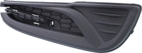 Front Fog Light Cover Textured Right Passenger Side Direct Replacement Compatible With 2013-2015 Honda Civic HO1039113 71106TR3A61
