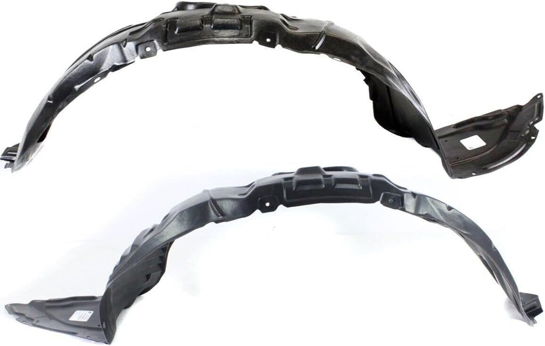 Set Of 2 Front Fender Liners Left Driver And Right Passenger Side Direct Replacement Compatible With 2010-2011 Mazda 3 MA1249138 MA1248138 BBP356130G BBP356140G