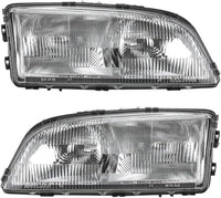 Set Of 2 Front Headlight Assembly Right Passenger & Left Driver Side Direct Replacement Compatible With 1998-2002 Volvo C70 VO2502102 VO2503102 86284023 86284031