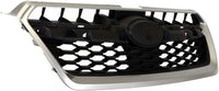 Front Grille Assembly Silver Shell With Black Insert Plastic Direct Replacement Compatible With 2012-2014 Subaru Impreza SU1200145 91122FJ010