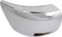 Front Bumper End Cap With Fog Light Hole Chrome Plastic Right Passenger Side Direct Replacement Compatible With 2007-2012 Chevrolet Silverado 2500 HD 3500 HD GM1017108 15839252