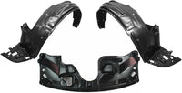 Front Engine Splash Shield + Fender Liner Left Driver & Right Passenger Side Direct Replacement Compatible With 2005-2007 Honda Odyssey HO1228104 HO1248123 HO1249124