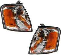 Set Of 2 Front Corner Light Assembly Plastic Left Driver & Right Passenger Side Direct Replacement Compatible With 1998-1999 Toyota Avalon TO2521153 TO2520153 81510AC030 81520AC030