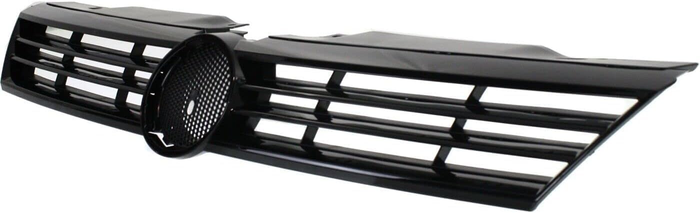 Front Grille Assembly Primed Shell And Insert Plastic Direct Replacement Compatible With 2011-2014 Volkswagen Jetta VW1200151 5C6853651QWA